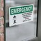 Signmission Safety Shower And Eye Wash Station With Symbol, 10 in W x Rectangle, Vinyl Decal OS-2PACK-EM-D-710-L-10418 - alternate 2